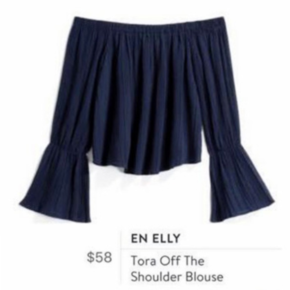 Stitch Fix En Elly Pleated Off The Shoulder Top